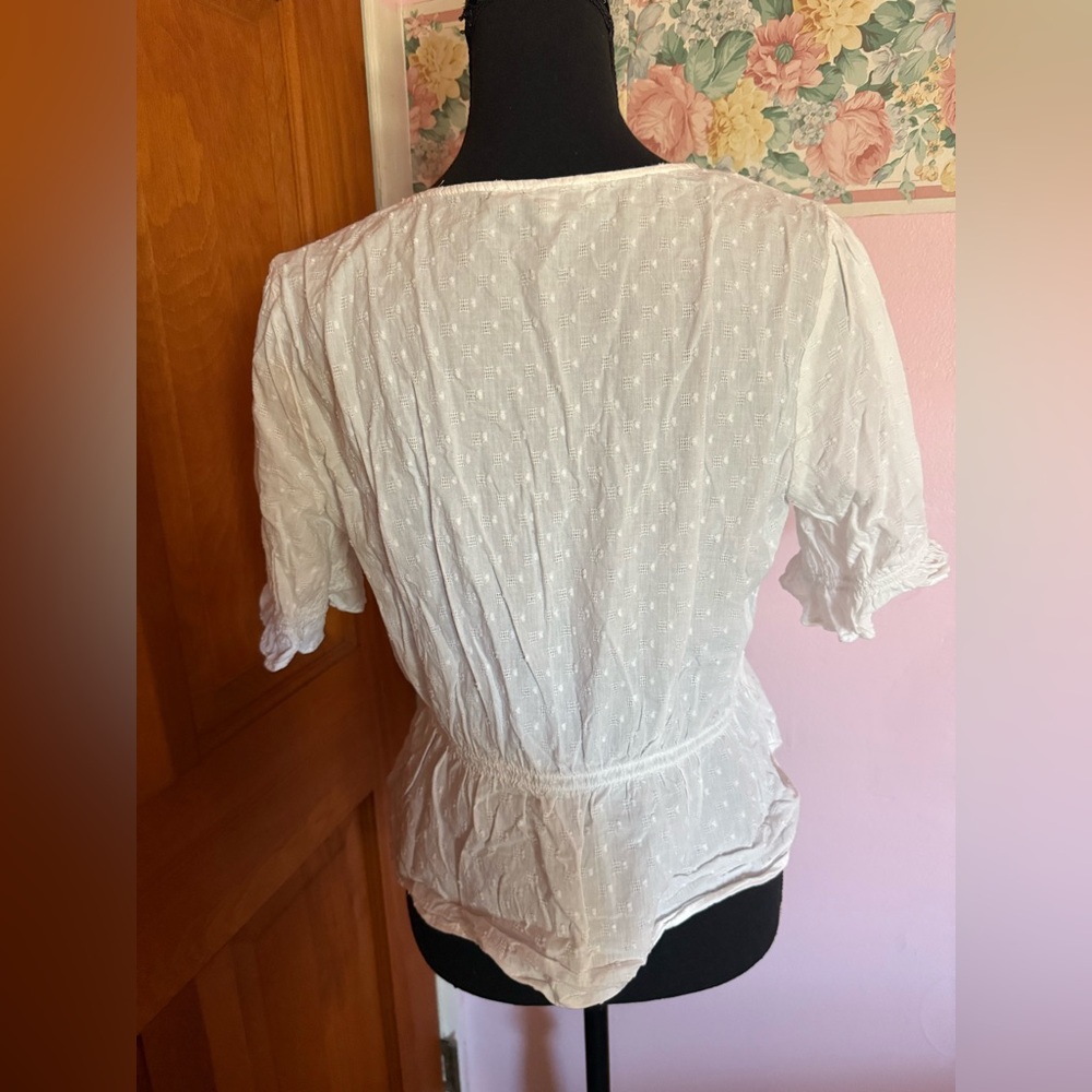 Madewell Button Up Waisted Blouse - Picture 7 of 10